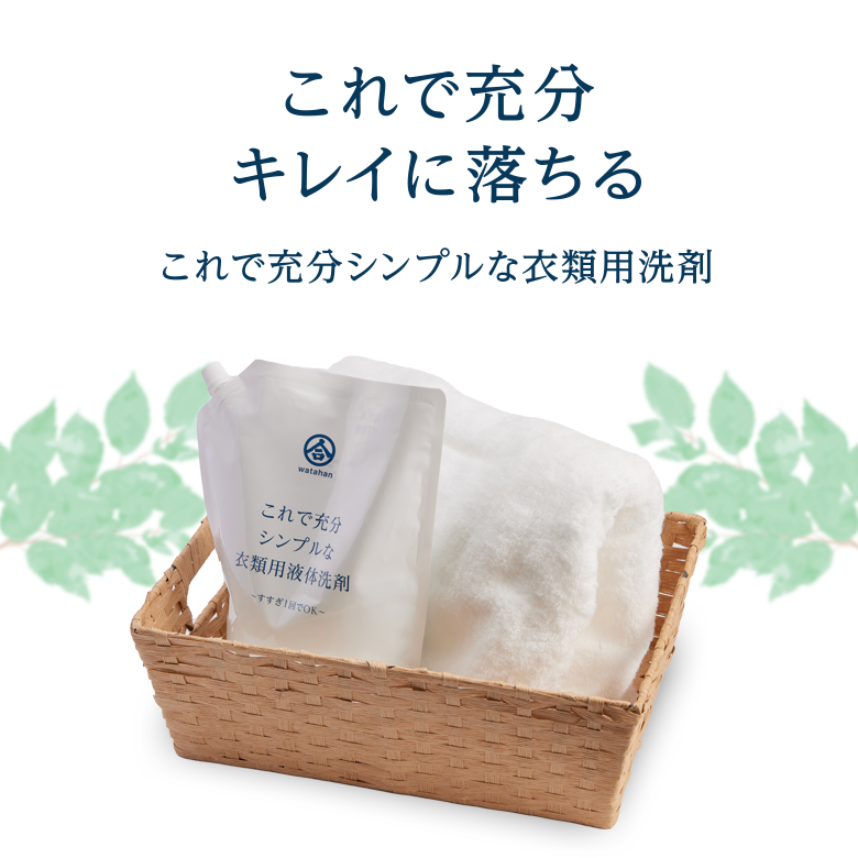 これで充分シンプルな衣類用洗剤